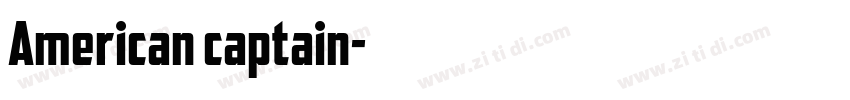 American captain字体转换